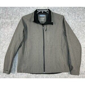 Oobe Full Zip Long Sleeve 3 Pocket Polyester Jacket Men M Gray